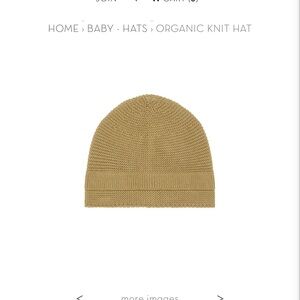 Vild Organic Knit Hat 0-6M